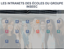 Tablet Screenshot of intranet.inseec.com