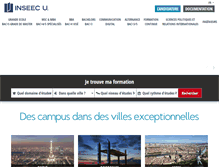 Tablet Screenshot of inseec.com